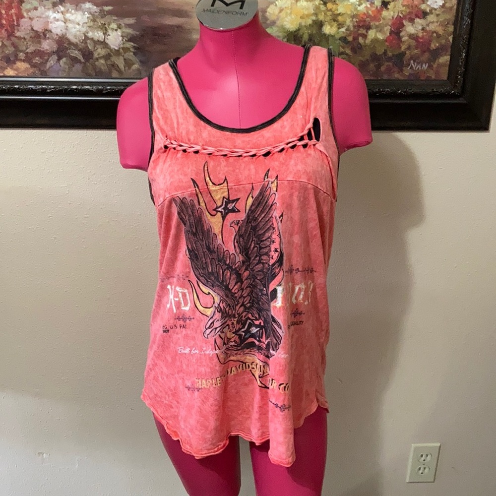 Harley Davidson Sleeveless Tank Top Shirt Eagle XL